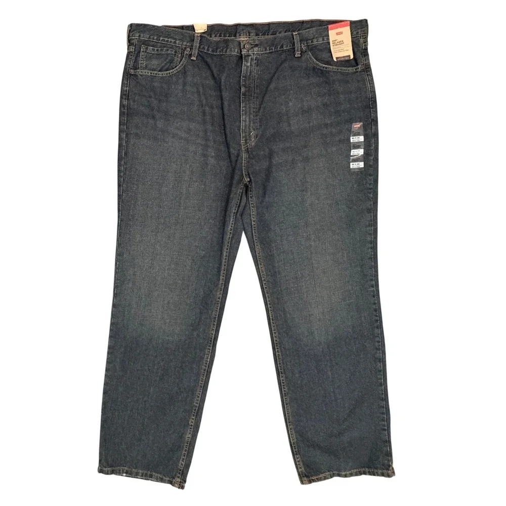 Levi's 559 Relaxed Straight Jeans Mens 50 x 34 Blue Big & Tall Denim **NEW**